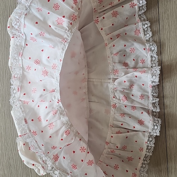 Vintage Baby Christmas Lace, Snowflake Dress Newborn - Picture 5 of 9